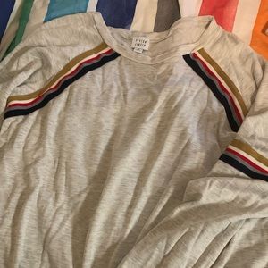 Evereve Peyton Jensen striped sweatshirt size medium
